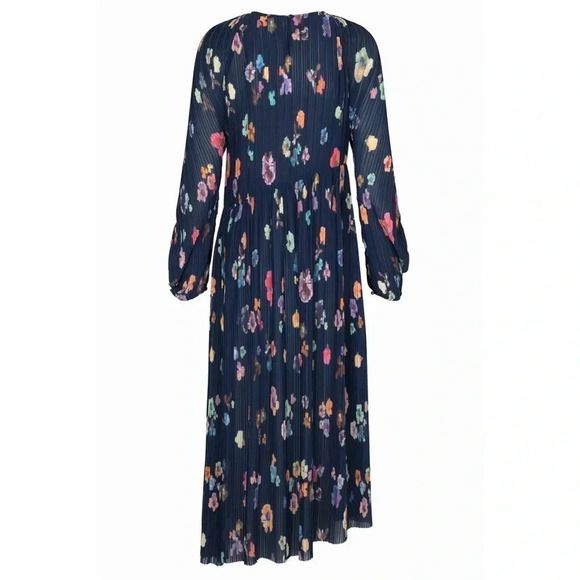 NWT STINE GOYA Luella Dress Flower Live at Night Size Small Color Blue - Picture 4 of 9